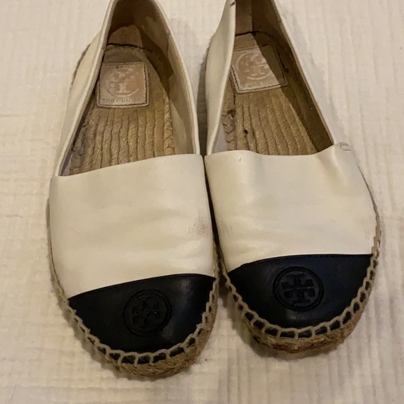 Tory Burch White and Black Espadrilles - Picture 3 of 12